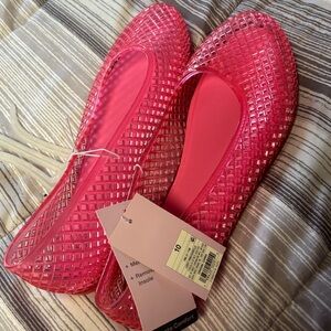 Pink Women's jelly flats Shoes